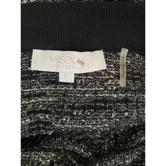Misook Collection Skirt Knit Tweed Pull On Straight Pencil Metallic M - Picture 6 of 6